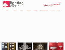 Tablet Screenshot of lightingworldzim.com